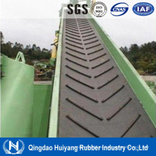 Chevron / Cleat Rubber Conveyor Belt para la venta caliente